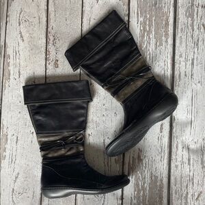 NEW! Clarks Tall Leather Boots - Sz 9M